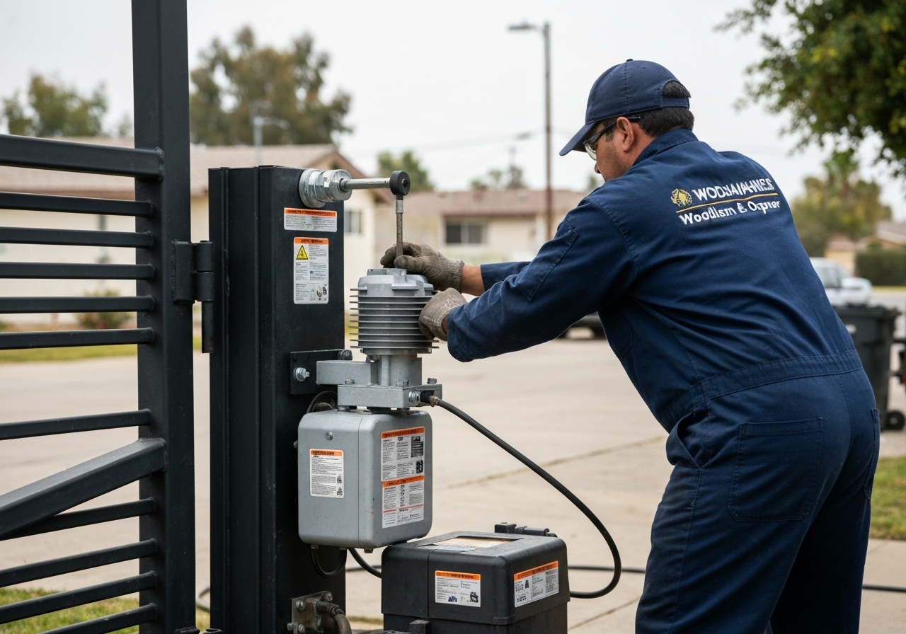 Gate motor and opener repair by a uniformed professional