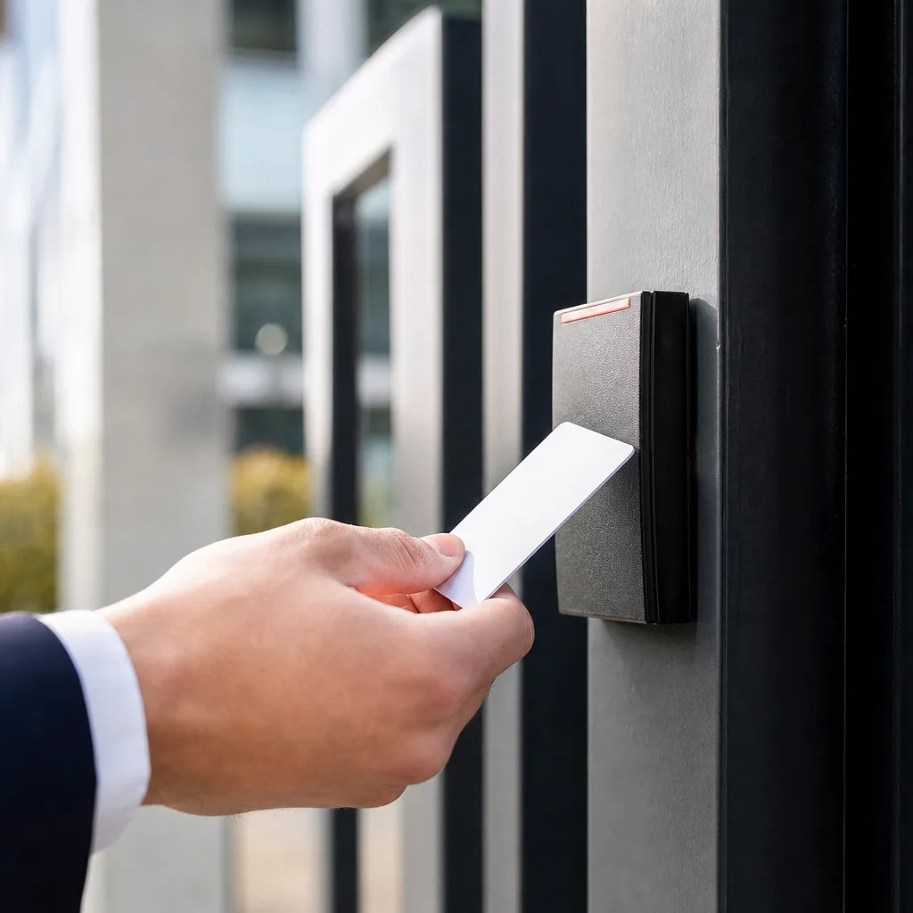 Illustration for commercial security gates