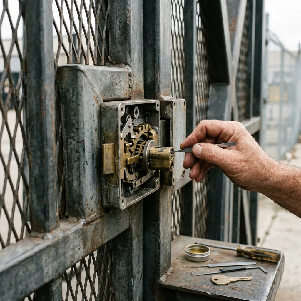 Illustration for commercial gate repair